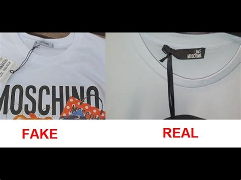 moschino t shirt real vs fake